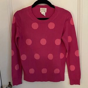 Crewcuts Bright Pink Polka Dot Top size 12